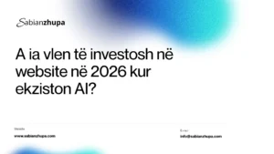 Biznes që përdor website profesional dhe AI për të marrë klientë në 2026