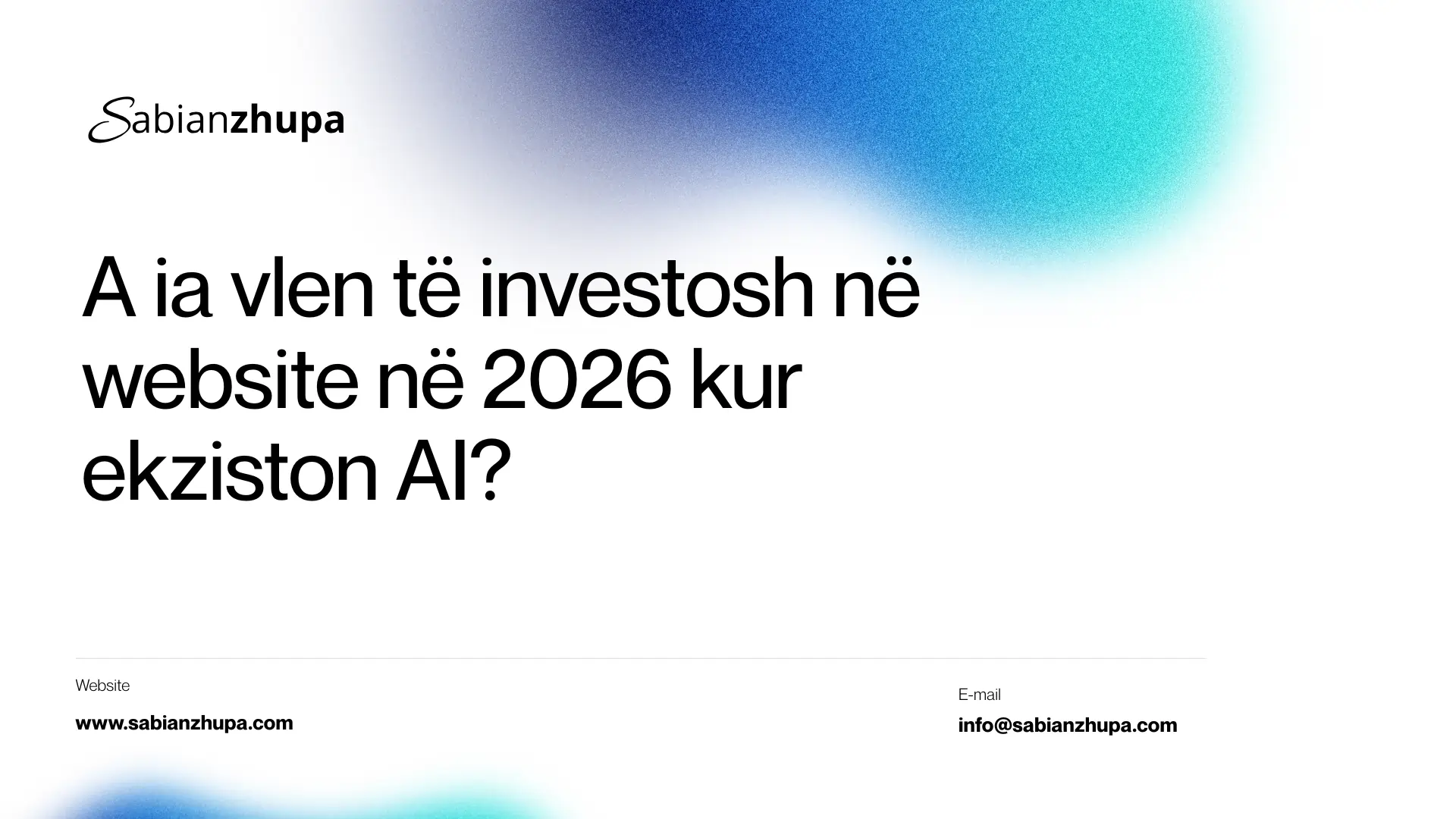 Biznes që përdor website profesional dhe AI për të marrë klientë në 2026